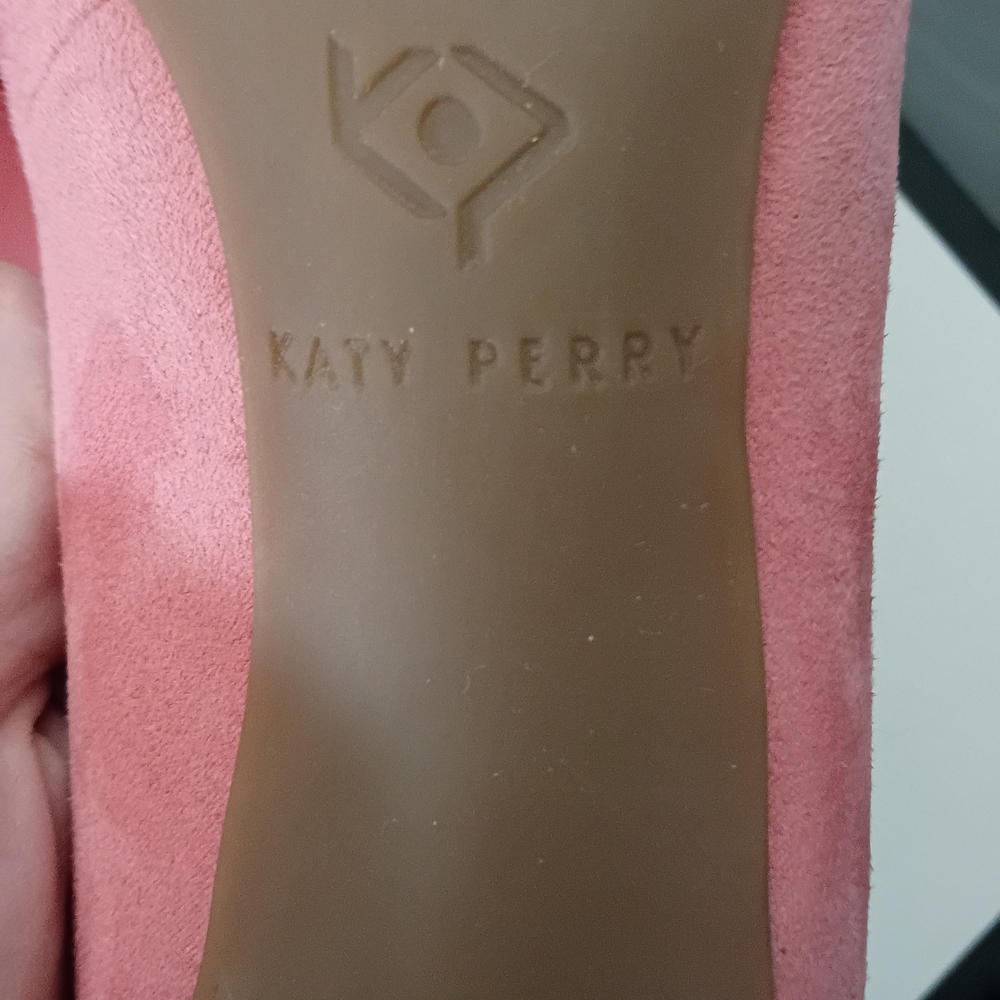 Katy Perry The Dina Microsuede Pink Scalloped  Pointed Toe Pumps 6.5 - Picture 4 of 7